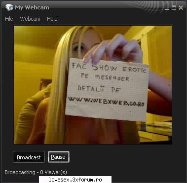 Show erotic webcam - Show erotic la web pe messenegr - Fantezii